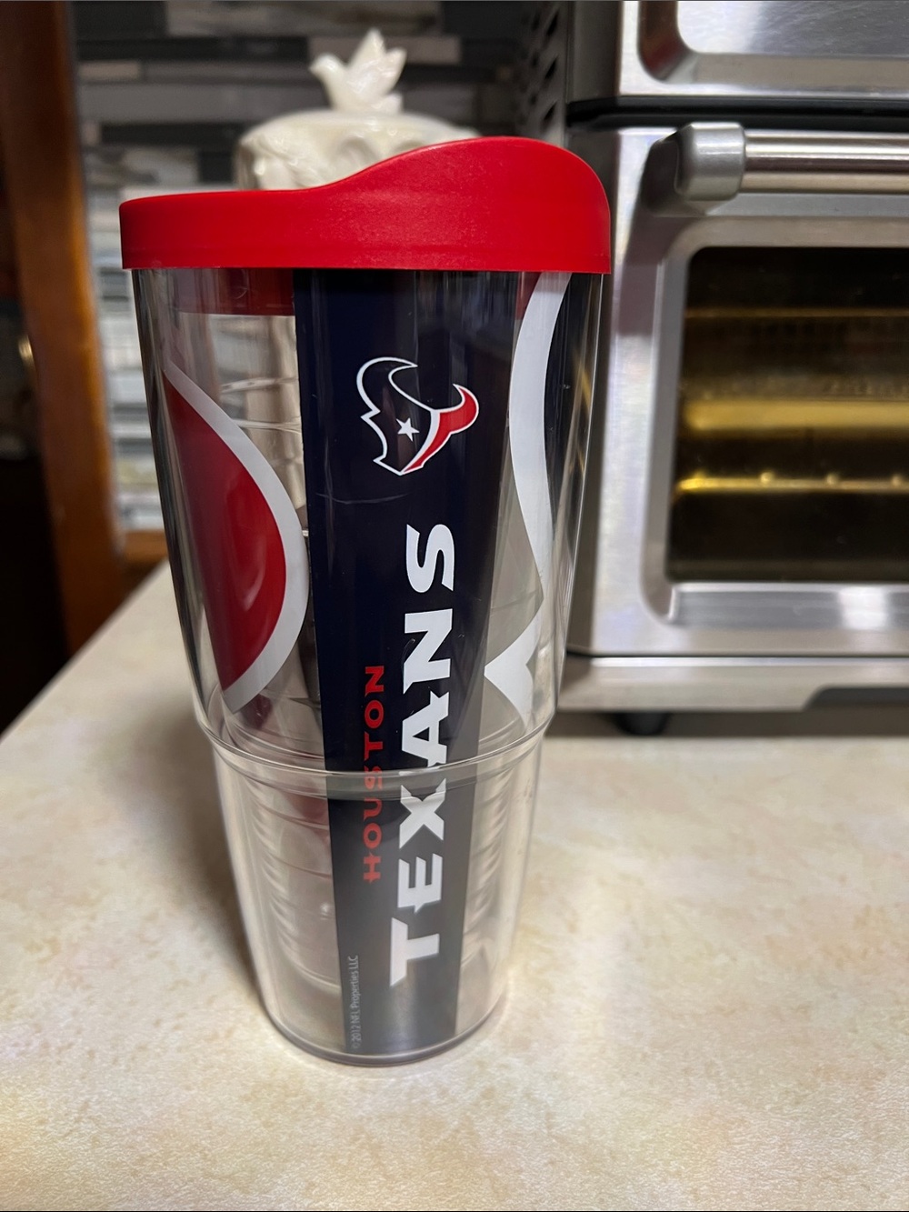 tervis Houston Texans Clear Travel Tumbler – Navy & Red